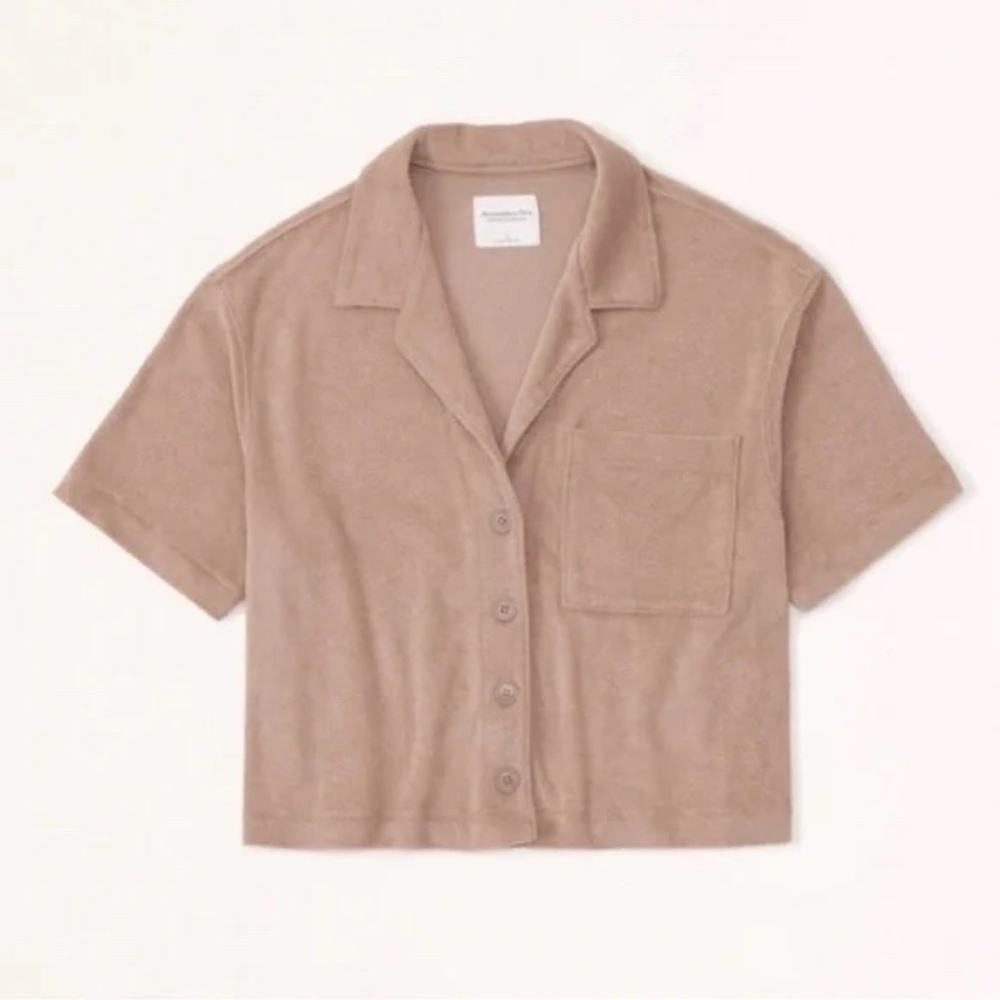 A&F Soft A&F Collection Terry Cloth Top - image 2